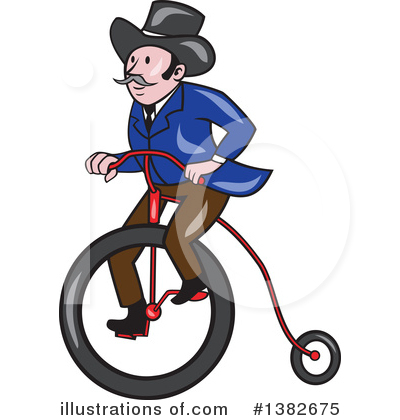 Royalty-Free (RF) Penny Farthing Clipart Illustration by patrimonio - Stock Sample #1382675