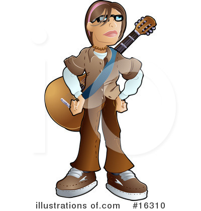 Musician Clipart #16310 by AtStockIllustration