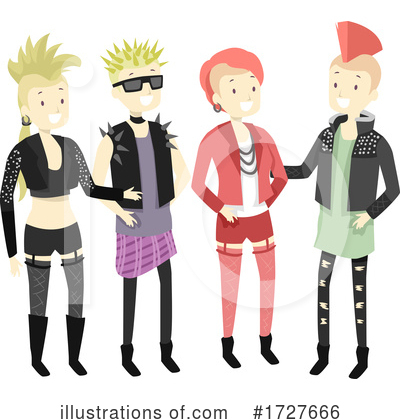 Teenagers Clipart #1727666 by BNP Design Studio