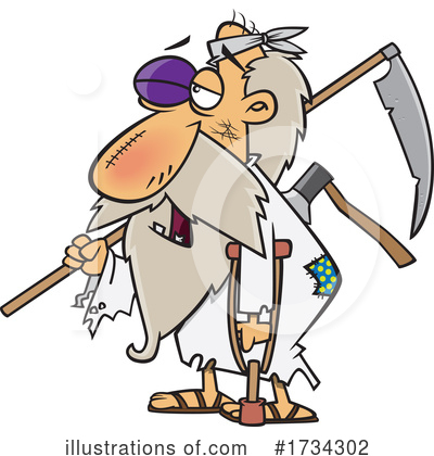 Old Man Clipart #1734302 by toonaday