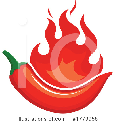 Chile Pepper Clipart #1779956 by Vector Tradition SM
