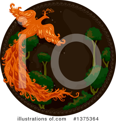 Royalty-Free (RF) Phoenix Clipart Illustration by BNP Design Studio - Stock Sample #1375364