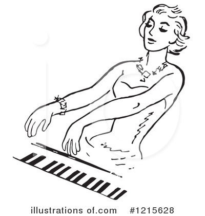 Royalty-Free (RF) Piano Clipart Illustration by Picsburg - Stock Sample #1215628