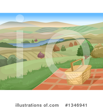 Royalty-Free (RF) Picnic Clipart Illustration by BNP Design Studio - Stock Sample #1346941