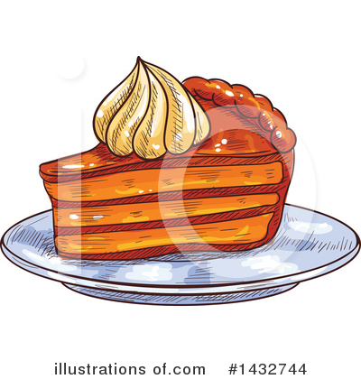 Pumpkin Pie Clipart #1432744 by Vector Tradition SM