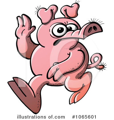 Royalty-Free (RF) Pig Clipart Illustration by Zooco - Stock Sample #1065601