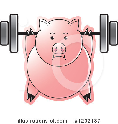 Royalty-Free (RF) Pig Clipart Illustration by Lal Perera - Stock Sample #1202137