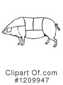 Pig Clipart #1209947 by Picsburg
