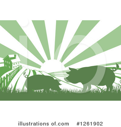 Farmland Clipart #1261902 by AtStockIllustration