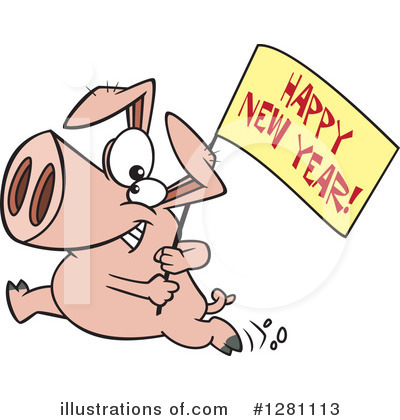 Pigs Clipart #1281113 by toonaday