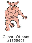Pig Clipart #1355603 by LaffToon