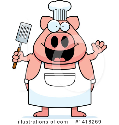 Royalty-Free (RF) Pig Clipart Illustration by Cory Thoman - Stock Sample #1418269