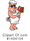 Pig Clipart #1434104 by LaffToon