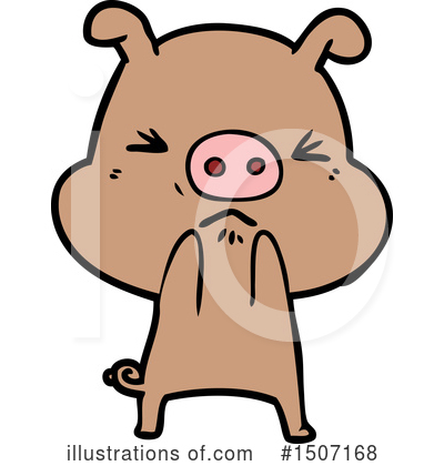 Royalty-Free (RF) Pig Clipart Illustration by lineartestpilot - Stock Sample #1507168