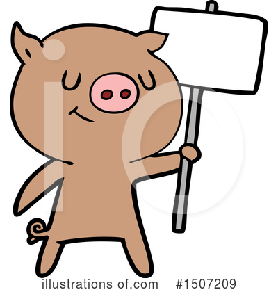 Royalty-Free (RF) Pig Clipart Illustration by lineartestpilot - Stock Sample #1507209