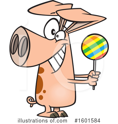 Royalty-Free (RF) Pig Clipart Illustration by toonaday - Stock Sample #1601584