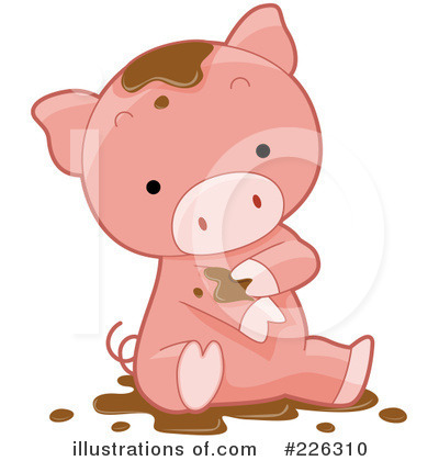 Royalty-Free (RF) Pig Clipart Illustration by BNP Design Studio - Stock Sample #226310
