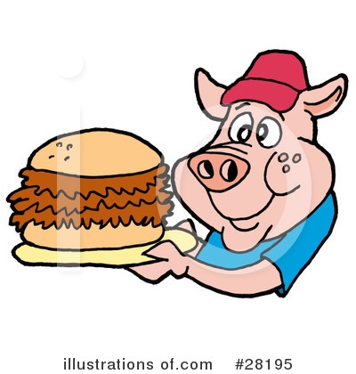 Sandwich Clipart #28195 by LaffToon