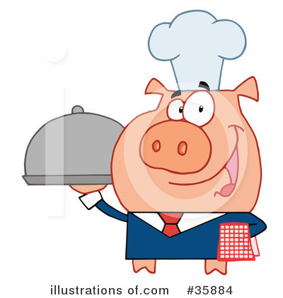 Waiter Clipart #35884 by Hit Toon