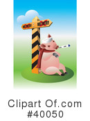 Pig Clipart #40050 by Eugene