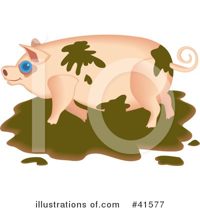 Royalty-Free (RF) Pig Clipart Illustration by Prawny - Stock Sample #41577