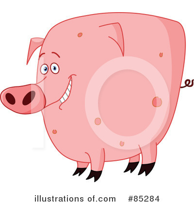 Royalty-Free (RF) Pig Clipart Illustration by yayayoyo - Stock Sample #85284