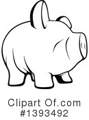 Piggy Bank Clipart #1393492 by dero