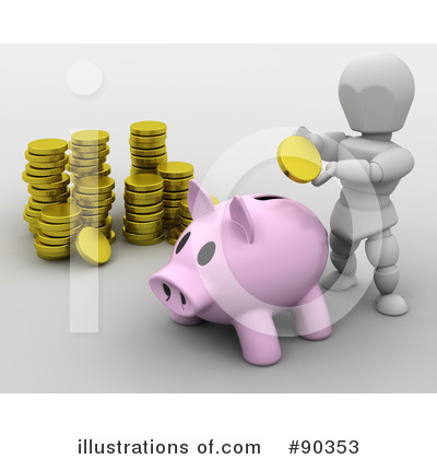 Piggy Bank Clipart #90353 by KJ Pargeter