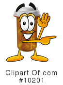 Pill Bottle Clipart #10201 by Mascot Junction