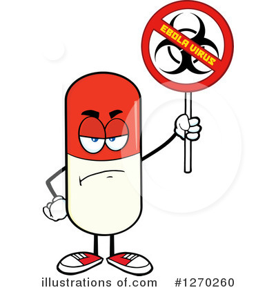 Pill Character Clipart #1270260 by Hit Toon