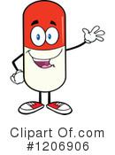 Pill Mascot Clipart #1206906 by Hit Toon