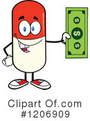 Pill Mascot Clipart #1206909 by Hit Toon