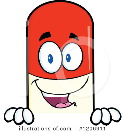 Pill Mascot Clipart #1206911 by Hit Toon