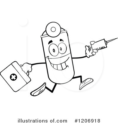 Pill Mascot Clipart #1206918 by Hit Toon