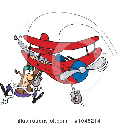 Airplane Clipart #1048214 by toonaday