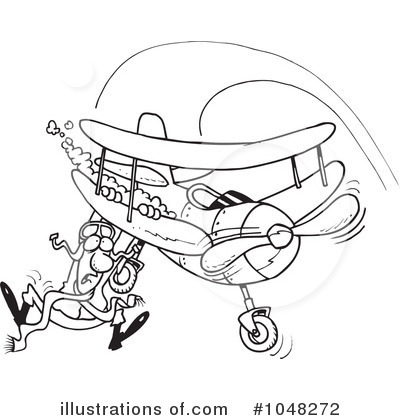 Royalty-Free (RF) Pilot Clipart Illustration by toonaday - Stock Sample #1048272