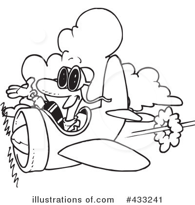 Airplane Clipart #433241 by toonaday