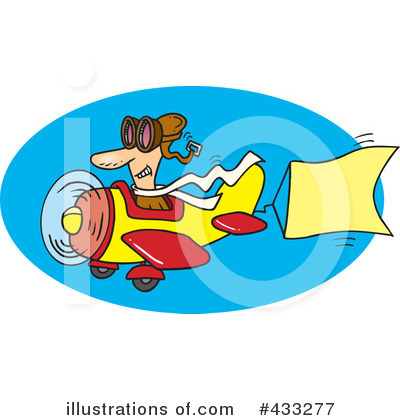 Airplane Clipart #433277 by toonaday