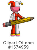 Pink Design Mascot Clipart #1574959 by Leo Blanchette