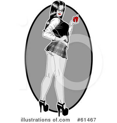Royalty-Free (RF) Pinup Clipart Illustration by r formidable - Stock Sample #61467