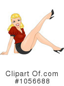Pinup Woman Clipart #1056688 by BNP Design Studio