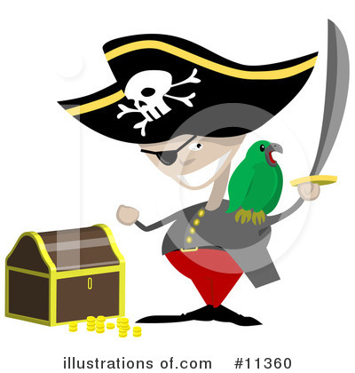 Royalty-Free (RF) Pirate Clipart Illustration by AtStockIllustration - Stock Sample #11360