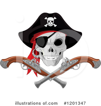 Skull And Crossbones Clipart #1201347 by Pushkin