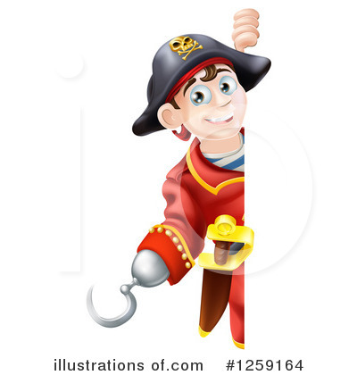 Royalty-Free (RF) Pirate Clipart Illustration by AtStockIllustration - Stock Sample #1259164