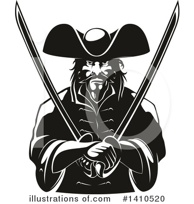 Royalty-Free (RF) Pirate Clipart Illustration by Vector Tradition SM - Stock Sample #1410520