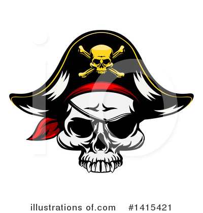 Jolly Roger Clipart #1415421 by AtStockIllustration