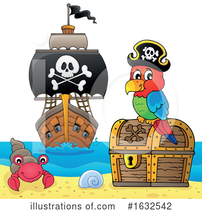 Pirate Ship Clipart #1632542 by visekart