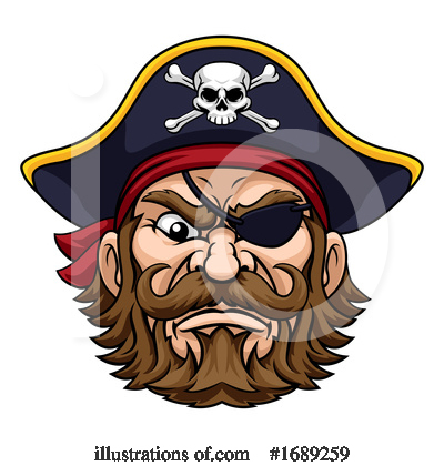 Pirate Clipart #1689259 by AtStockIllustration