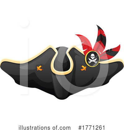 Pirate Hat Clipart #1771261 by Vector Tradition SM