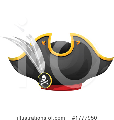 Pirate Hat Clipart #1777950 by Vector Tradition SM